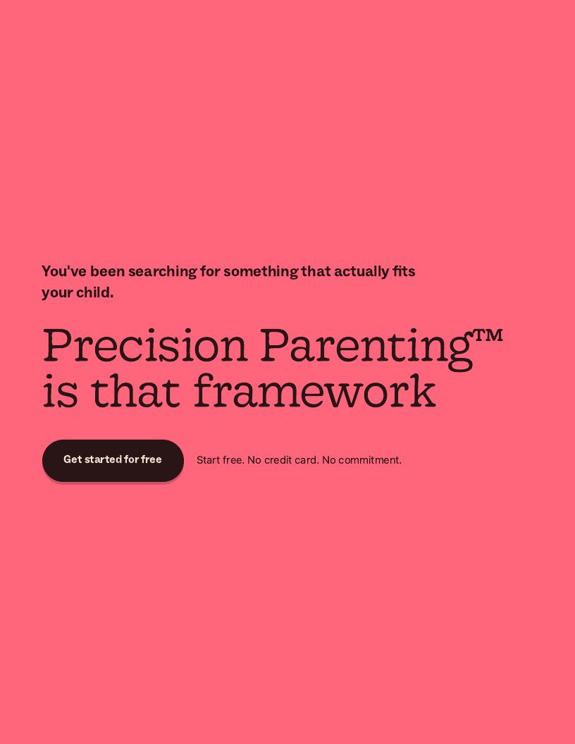 Precision Parenting Framework page 19